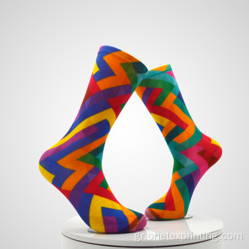 3D πολύχρωμες κάλτσες κάλτσες εκτύπωσης